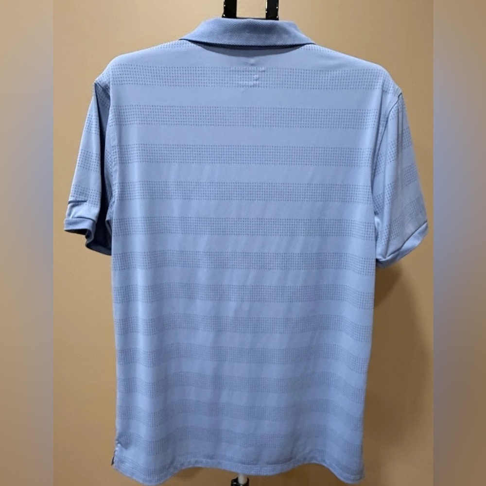 Nike Men's Blue Golf Polo Zonal Cooling Dri-Fit Sz L Performance Shirt - Picture 2 of 5